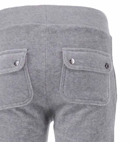 Juicy Couture Velours Hosen - Silbermeliert