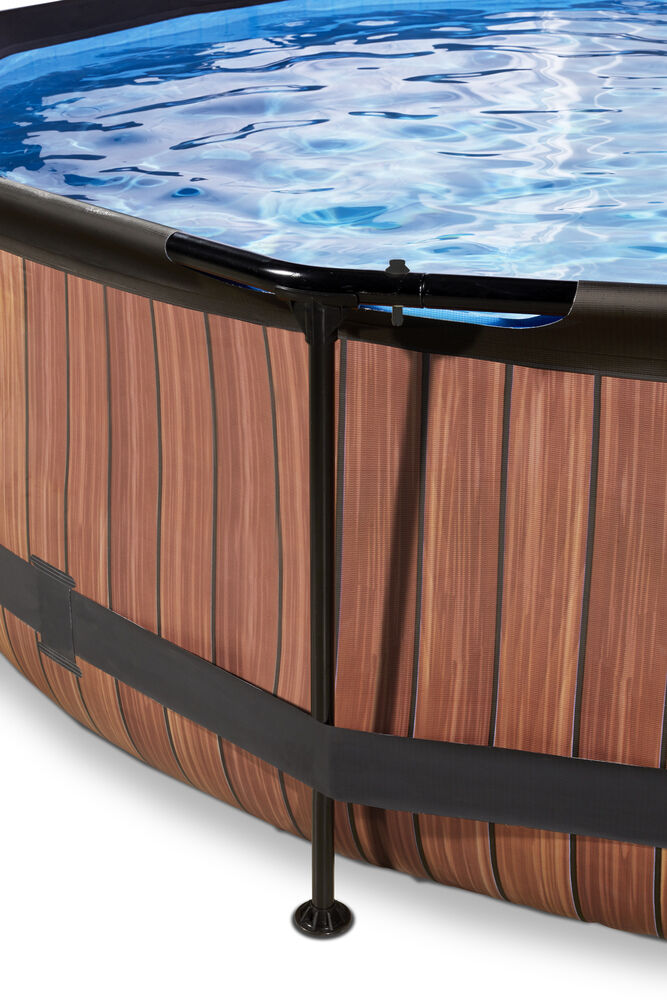 Exit Timber Rond - Zwembaden - Timber - 26x300x76 cm - 300 cm