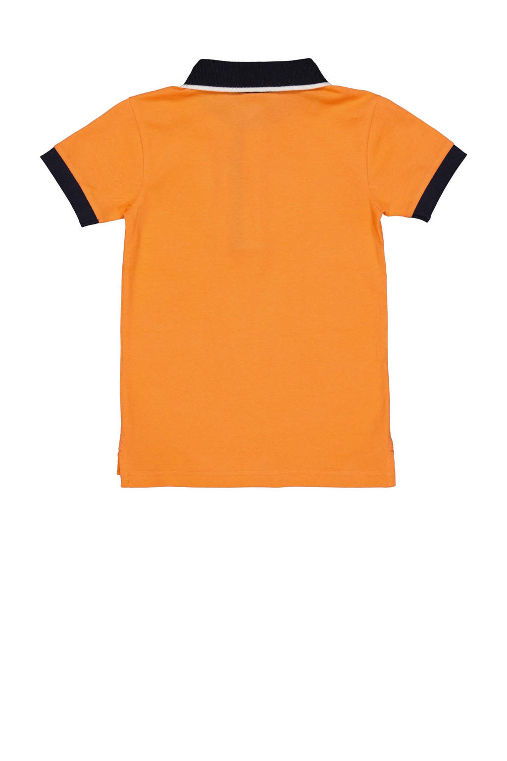 Quapi polo BIKO oranje/donkerblauw
