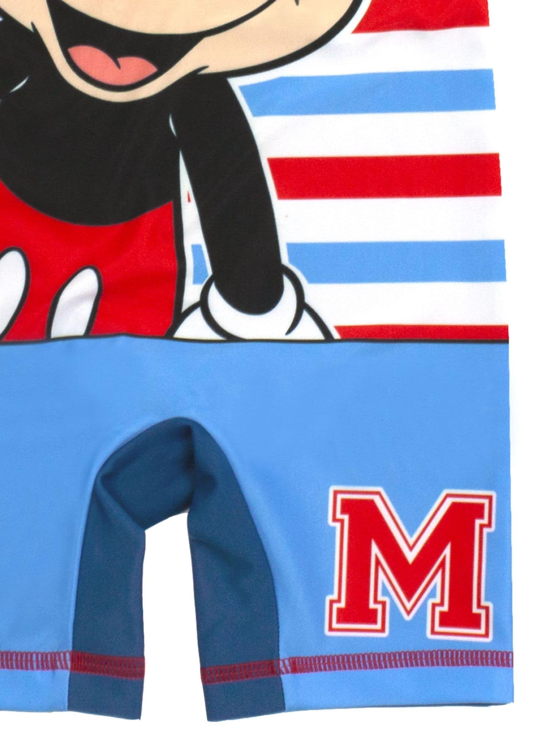 Vanilla Underground jongensbadpak met korte mouwen en gelicentieerde Disney Mickey Mouse-print