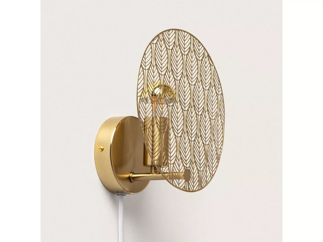 Lampe murale Métal Delly Doré