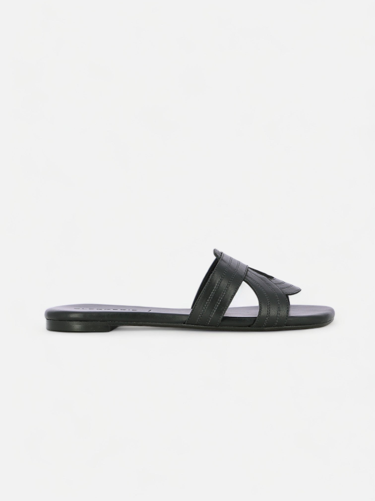 SANDALS - IVORY sandals, calfskin black