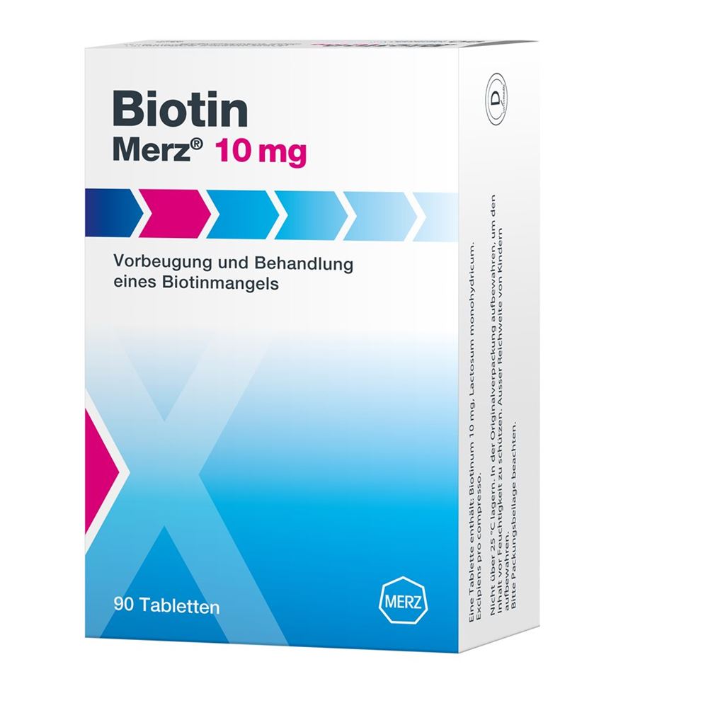 BIOTINE Merz Tabl 10 mg Blist 90 Stk