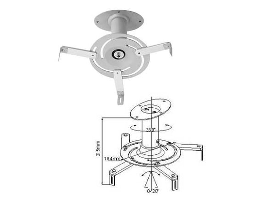 TBD - Support mural Support Video-projecteur Univ Inclinable reference : V21612