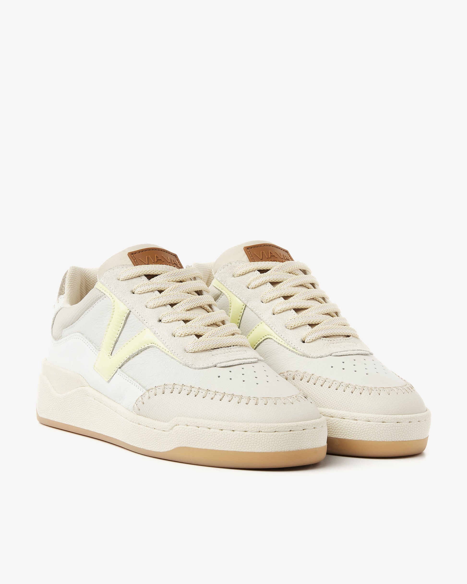 VIA VAI beige dames sneakers Sam Olivia
