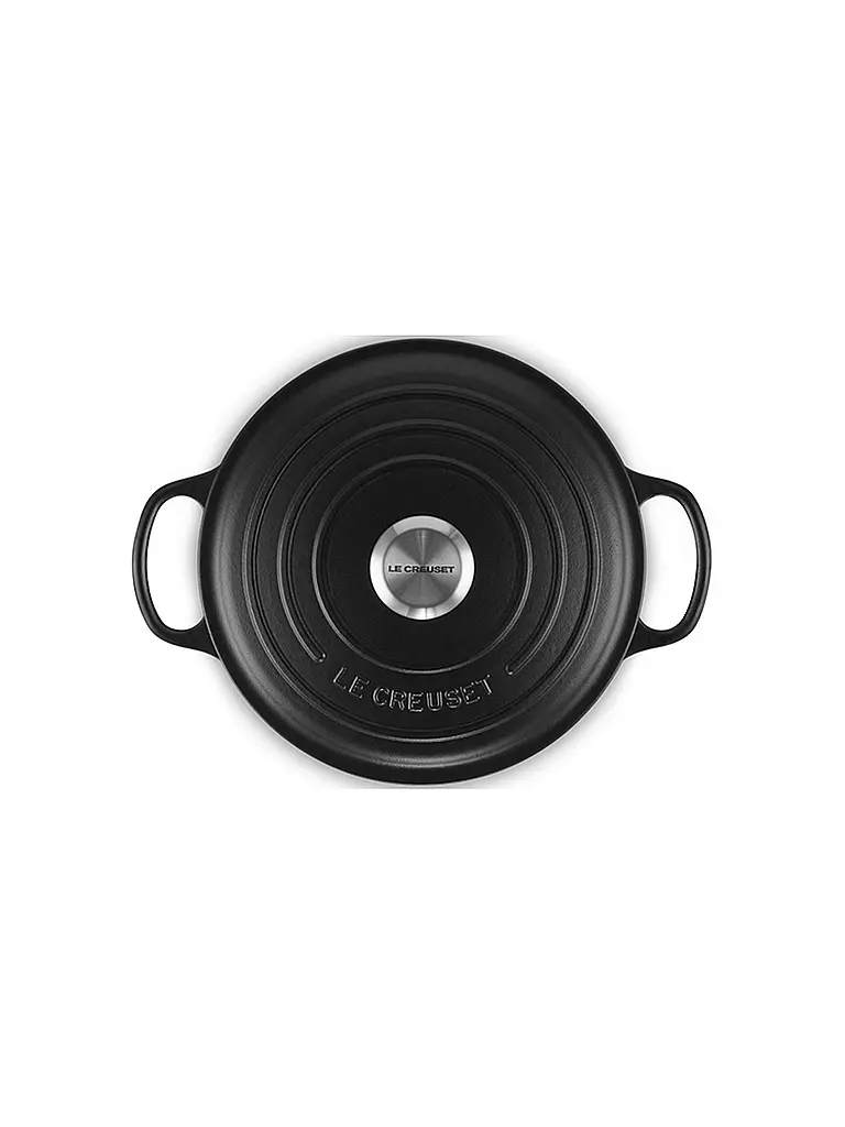 LE CREUSET Sauteuse SIGNATURE 24cm Schwarz schwarz