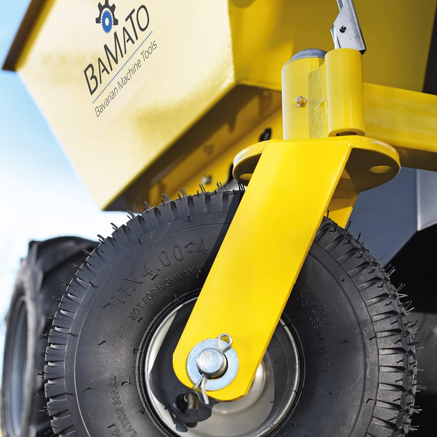 BAMATO Mini Raddumper MTR-550RE | mit Elektroantrieb | verstärkter Mulde | 500 kg Traglast | 750W Leistung | Bis zu 8 Stunden Betriebszeit | Raddumper Dumper Elektroschubkarre Schubkarren