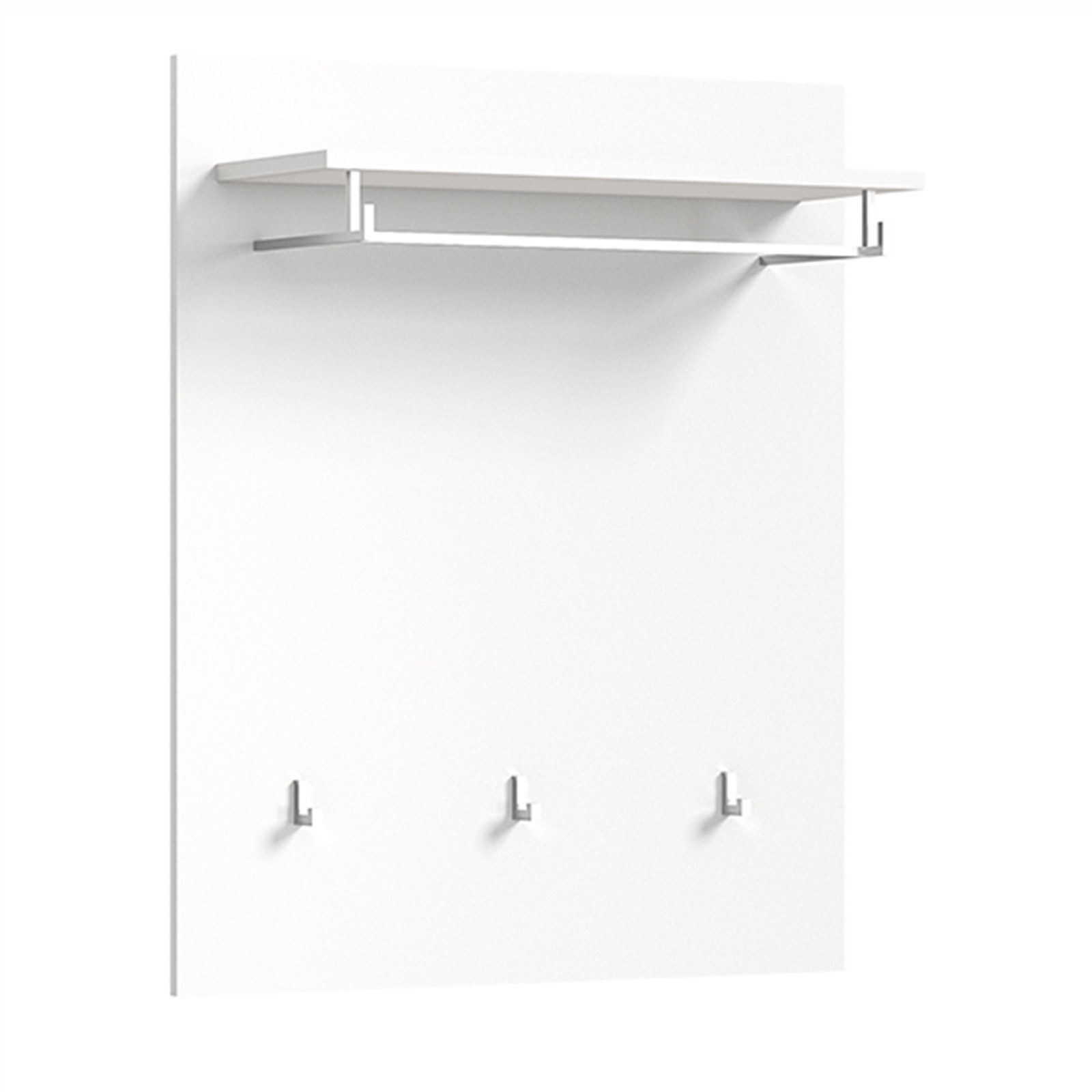 Garderobenpaneel HILTON - alpinweiß - 80 cm breit