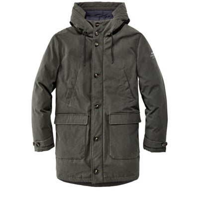 Herren-Winterjacke, Schiefergrau