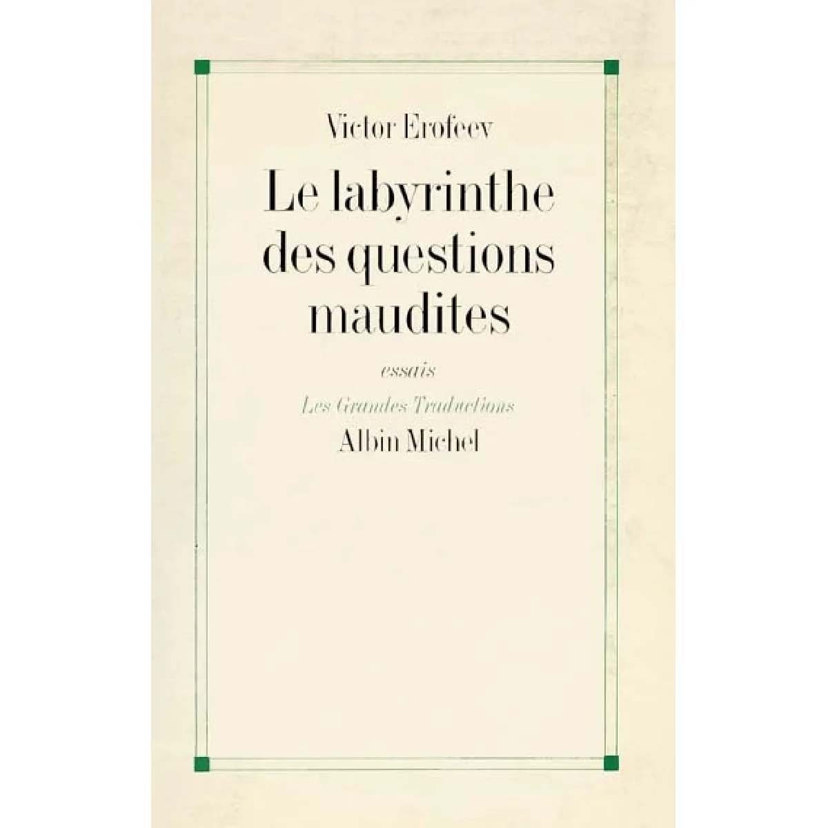 Le labyrinthe des questions maudites · Occasion