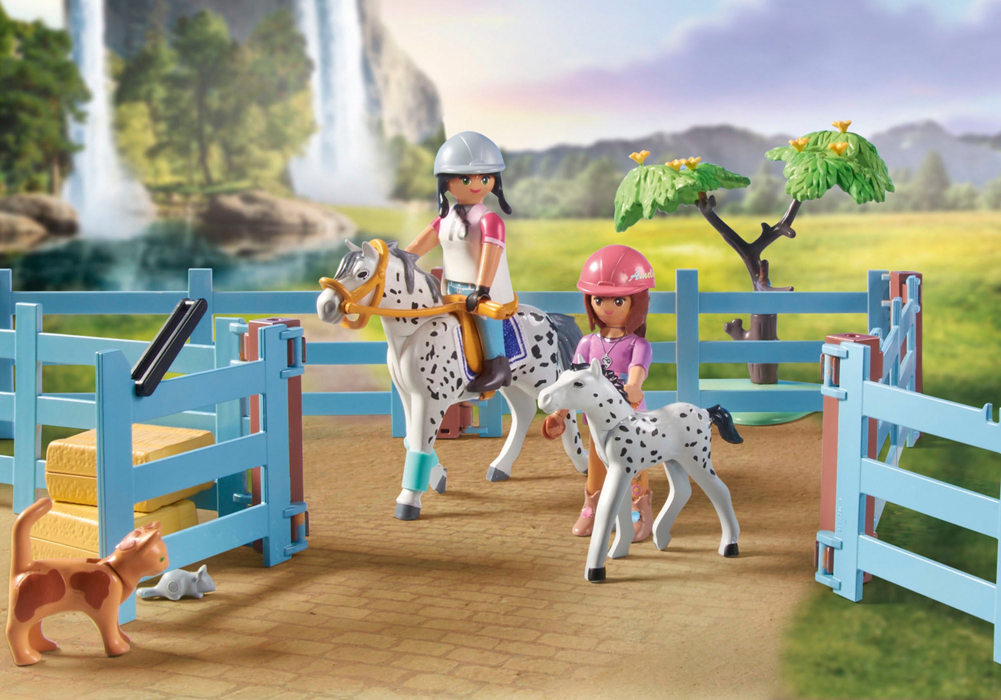 Playmobil® Konstruktions-Spielset »Waterfall Ranch (71351), Horses of Waterfall«