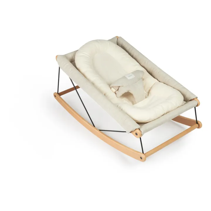 Nobodinoz Coussin réducteur pour transat Growing green en sergé de coton bio