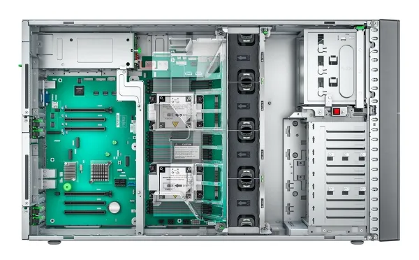 Fujitsu PRIMERGY TX2550 M7 - Server - tower 2-vejs - 1 x Xeon Silver 4410T / op til 4 GHz - RAM 32 GB - SATA - hot-swap 3.5
