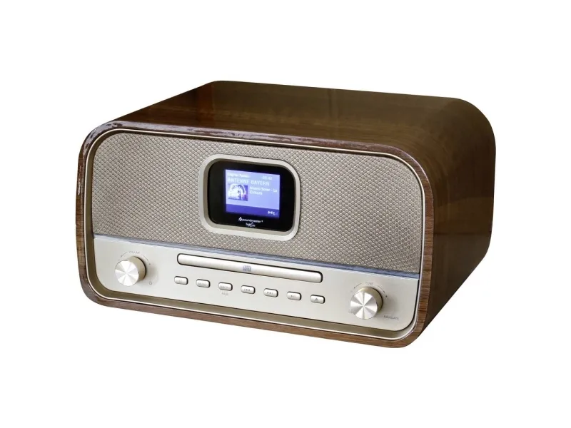 Soundmaster DAB970BR1, Home audio mini system, Guld, Træ, 30 W, DAB ,FM, MP3, CD,CD-R,CD-RW