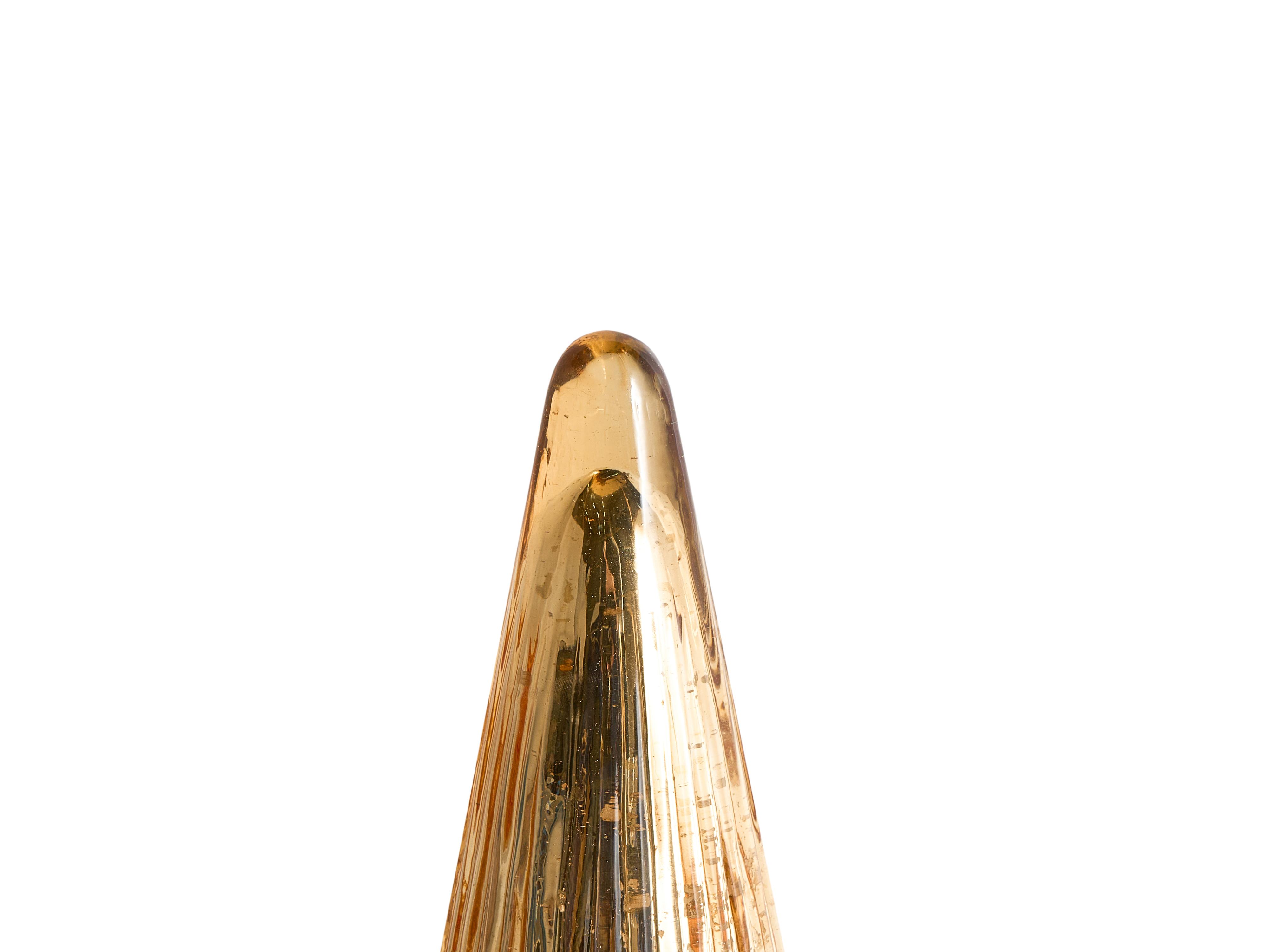 Set van 3 figuren OYEREN Kerstboom 21/29/37 cm Goud