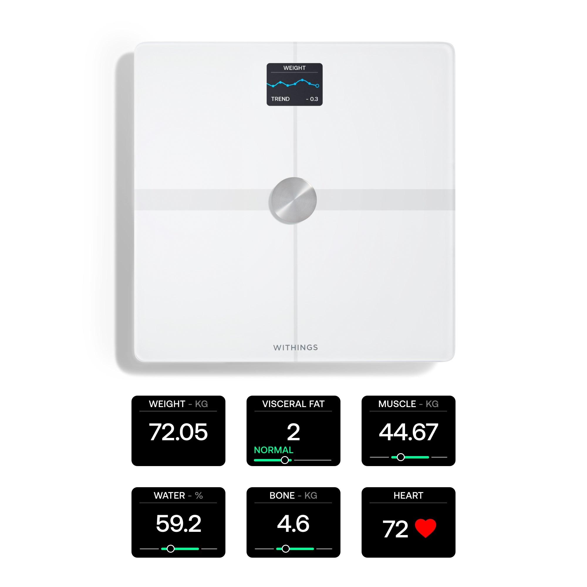 Withings Body Smart Personvekt med wifi Hvit
