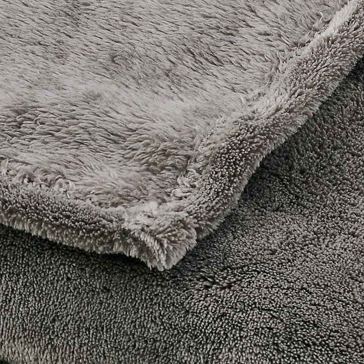 Plaid GoodHome Lulu gris 150 x 180 cm
