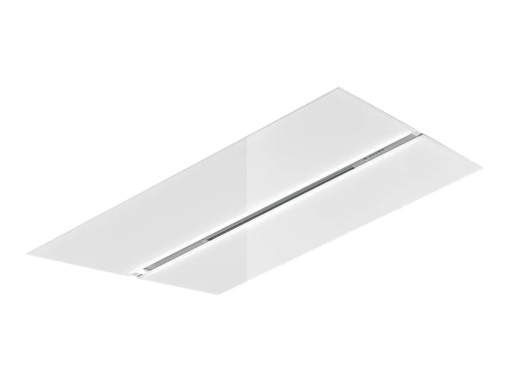 EICO Unique Collection EicoE22 120 W SM - Link - Hætte - loft - Niche - bredde: 118 cm - dybde: 58 cm - uden motor - hvidt/krystalhvidt glas