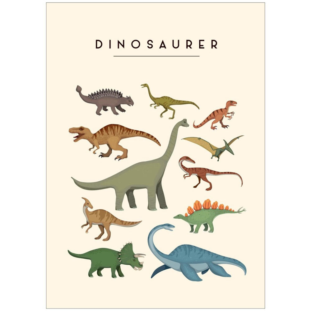 Køb Poster & Frame Citatplakat - Dinosaurer – Børneplakat