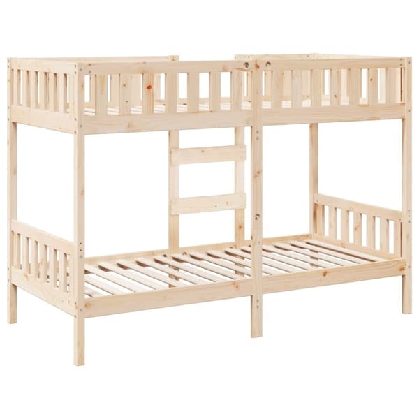 vidaXL Køyeseng 75x190 cm heltre furu