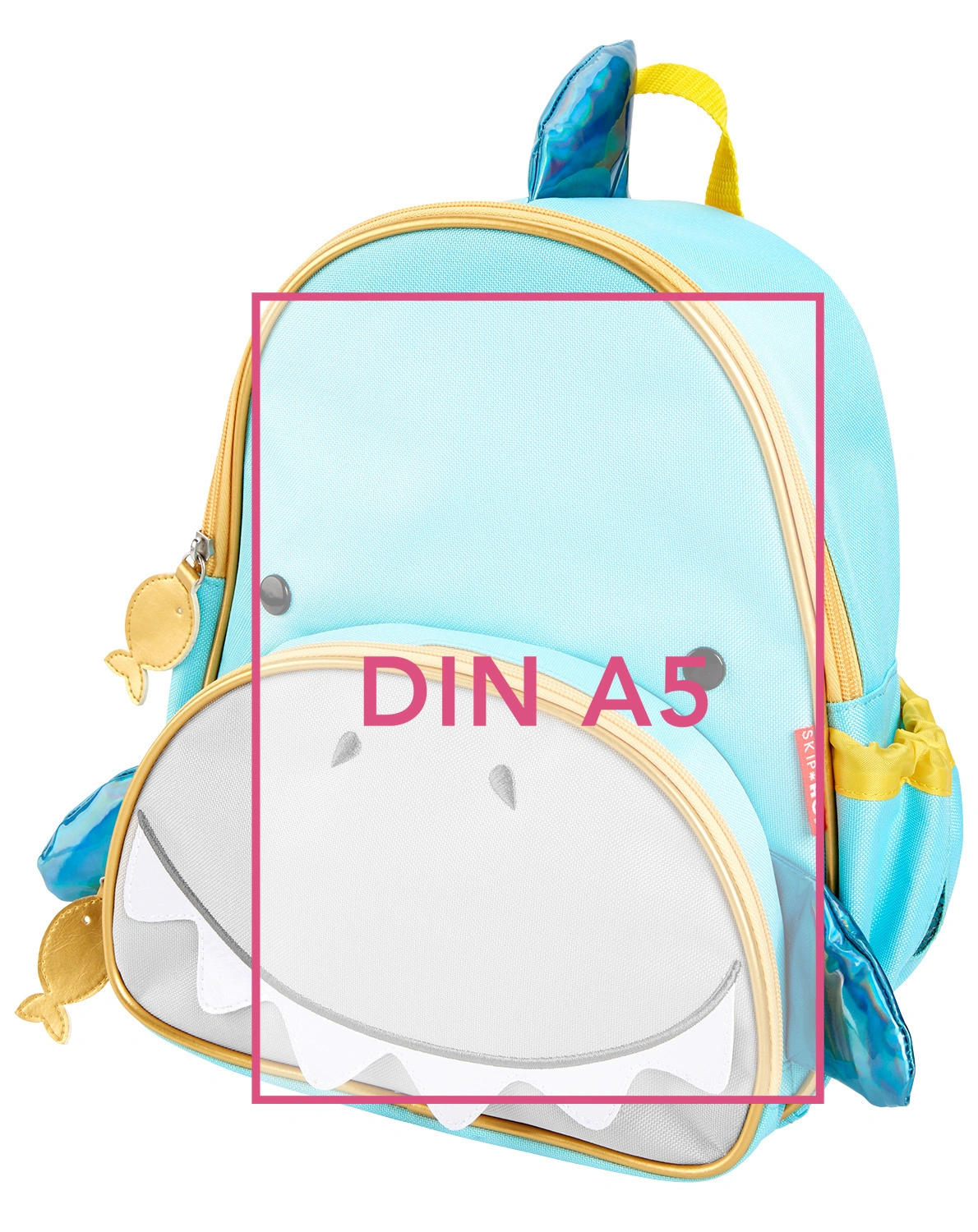 Rucksack ZOO - HAI (30x28x13) in blau