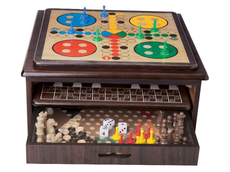 10-in-1 houten spellendoos