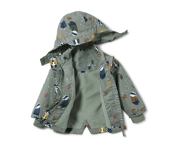 Thermo-Regenjacke mit Dachsprint