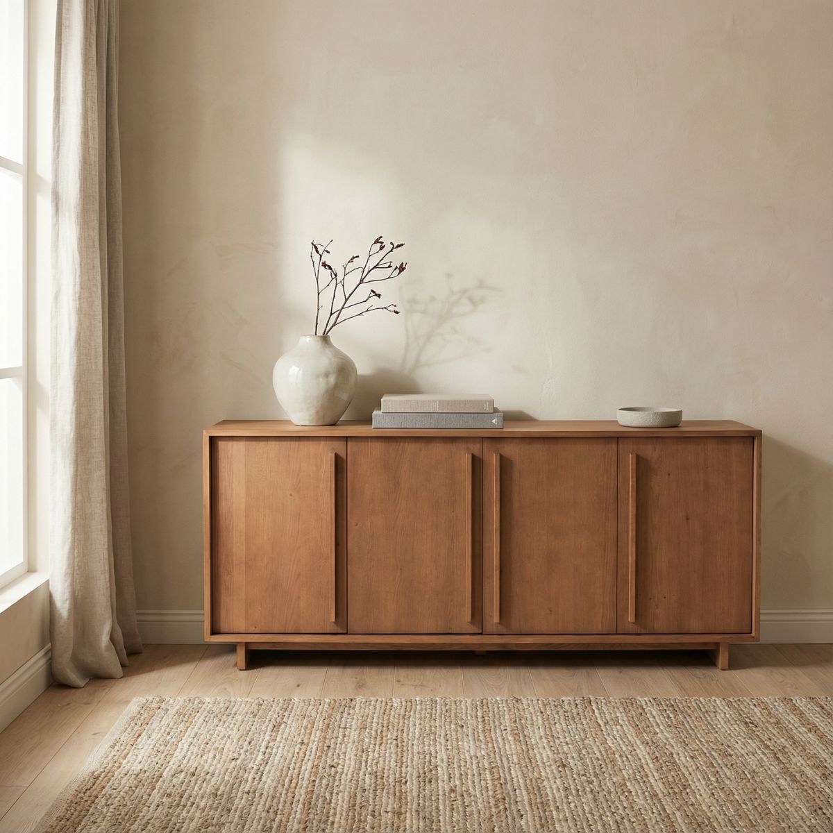 DÃJA Living - Dressoir Bruin Eiken - 180x45x80cm - Samano