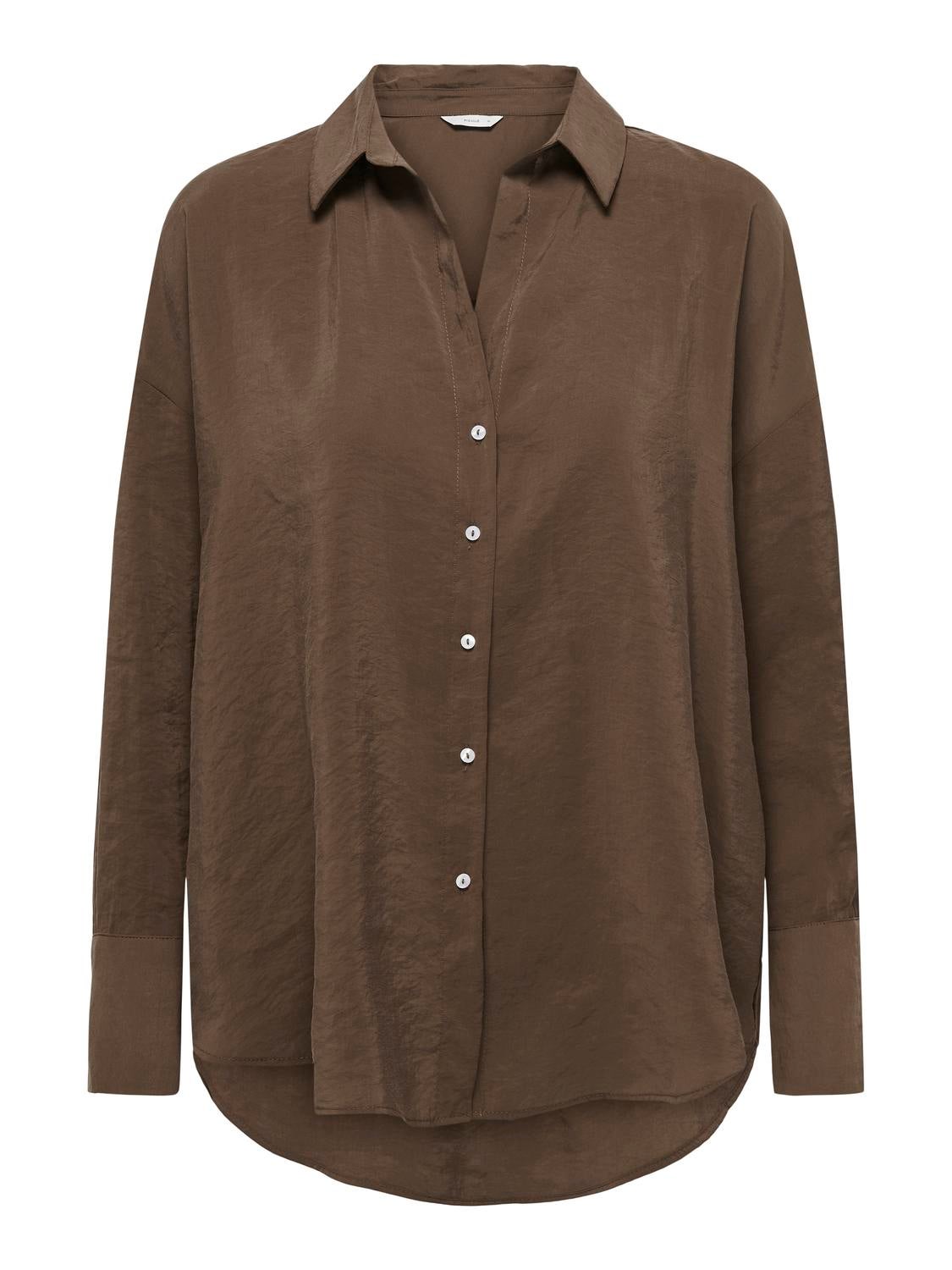 ONLZAZIMA Hemd Chestnut