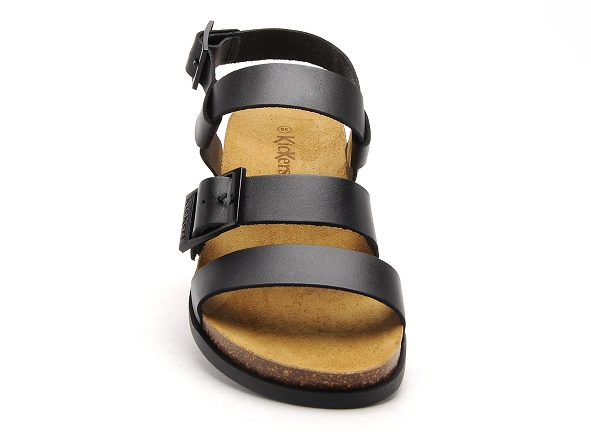 Kickers nu pieds plats femme kick alana noir