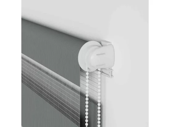 Store zèbre gris foncé largeur du tissu 110,9 cm polyester