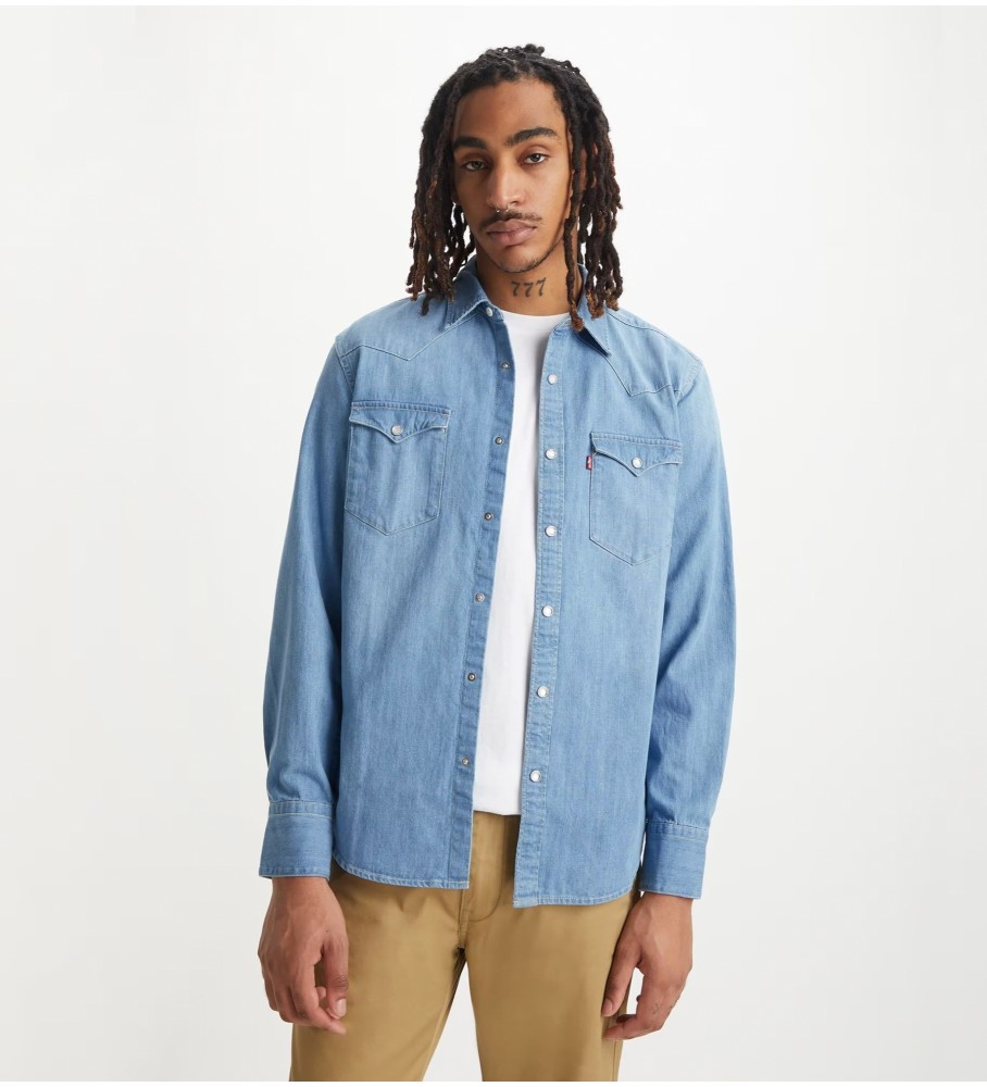 Camisa Levi's Barstow Standard Fit Azul