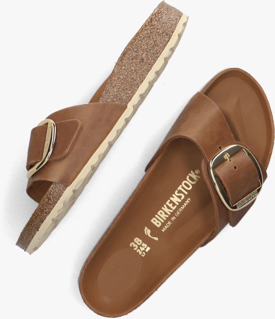 BIRKENSTOCK cognac birkenstock slippers madrid oiled led