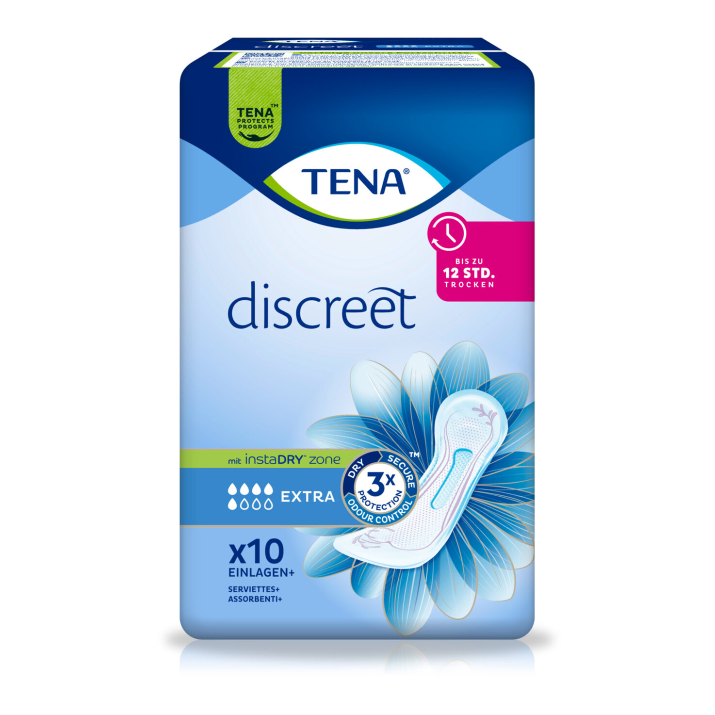 Tena Discreet Inkontinenz-Einlagen Extra 10 Stück