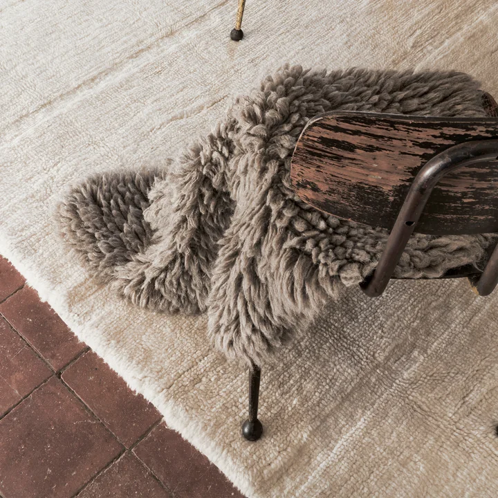 Lorena Canals - Wollteppich Woolly, 75 x 110 cm, sheep beige