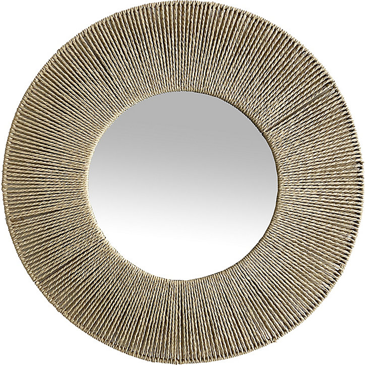 Miroir Bohème chic Dada Art H.64 x l.64cm naturel