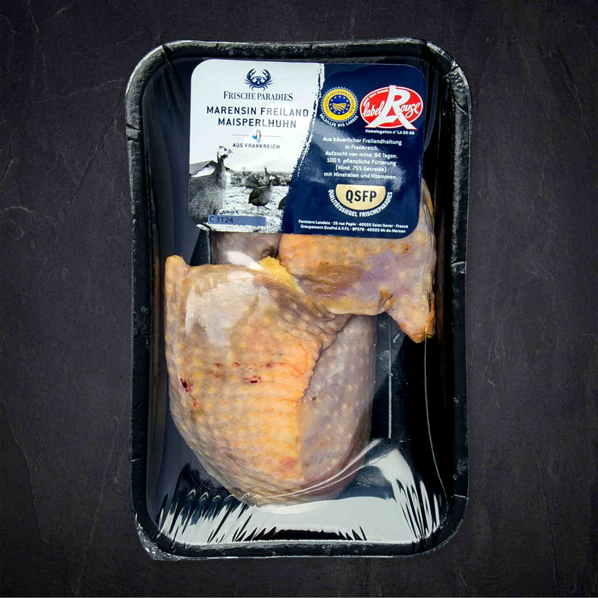 QSFP Marensin Maisperlhuhnkeule