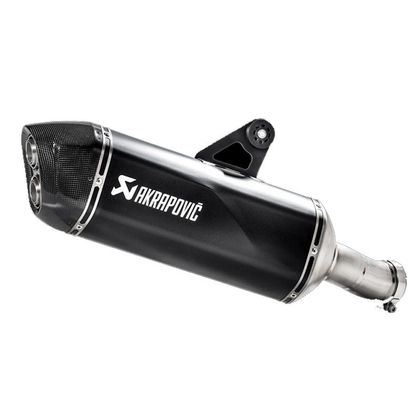 Silencieux Akrapovic BLACK Titane embout de carbone