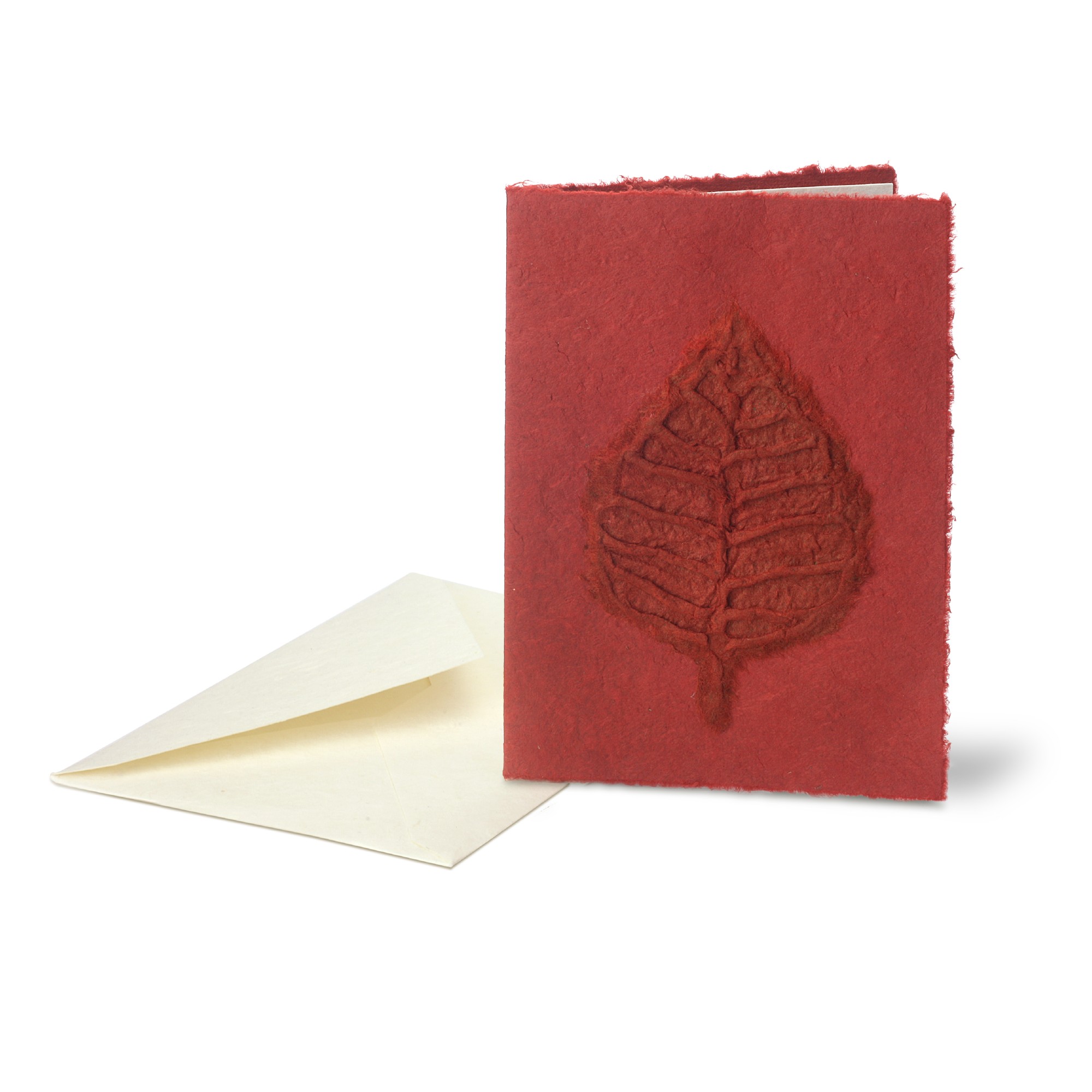 Grußkarte 'Bodhi Red', rot, B 12 cm, H 17cm günstig bestellen