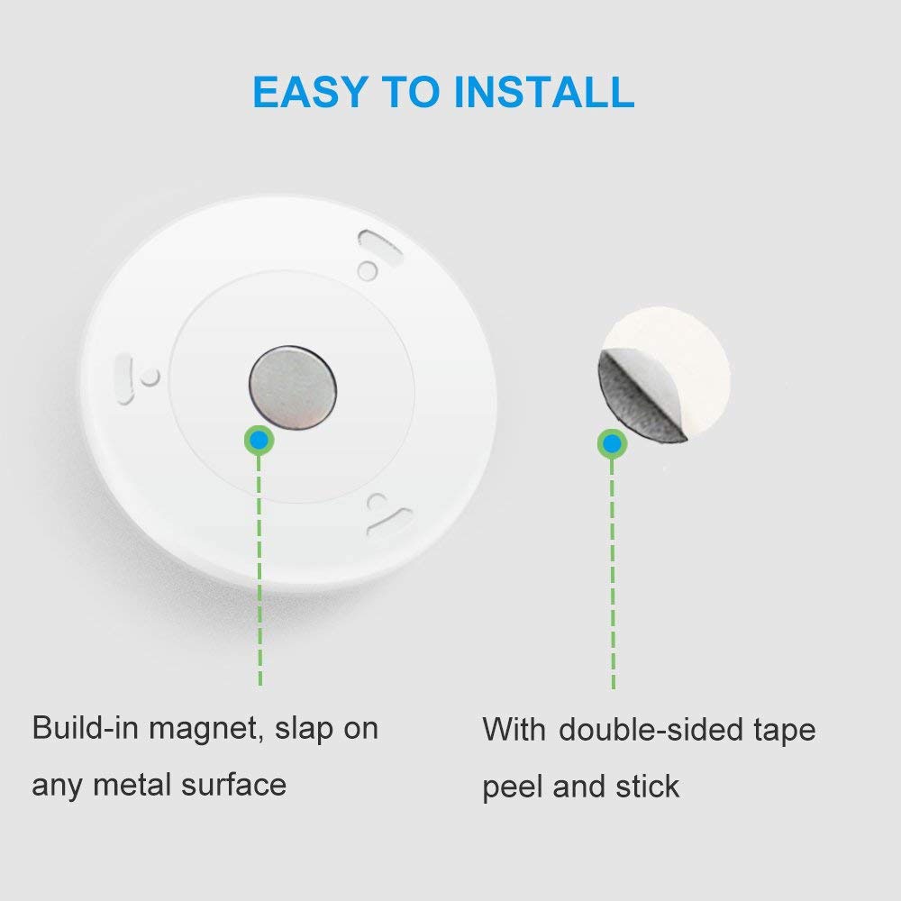 (3er Set) Magnetisches Kabelloses LED Licht Nachtlicht mit Bewegungsmelder Motion Sensor (Batteriebetrieben) - Kaltweiss