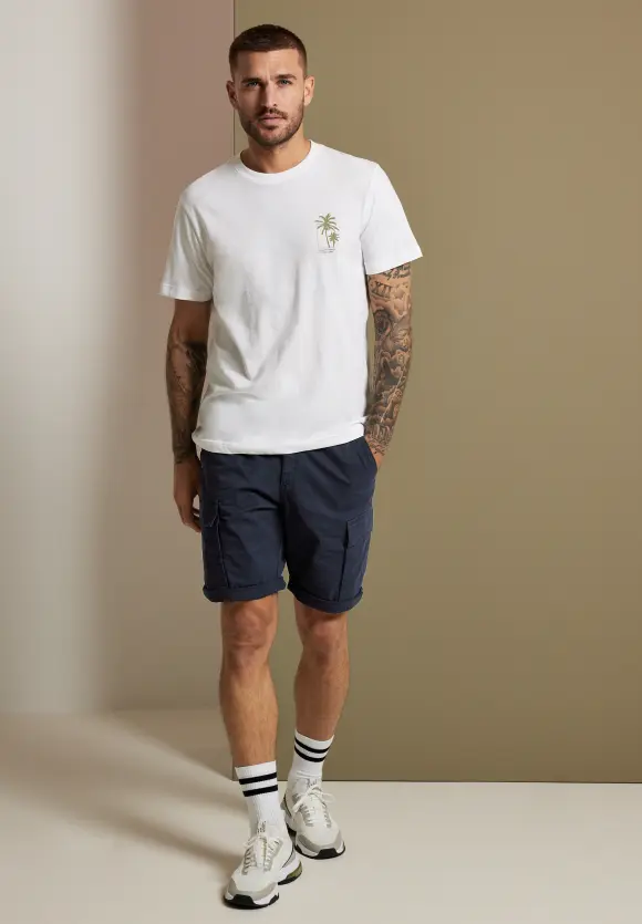 Regular Fit Cargo Bermuda - night blue