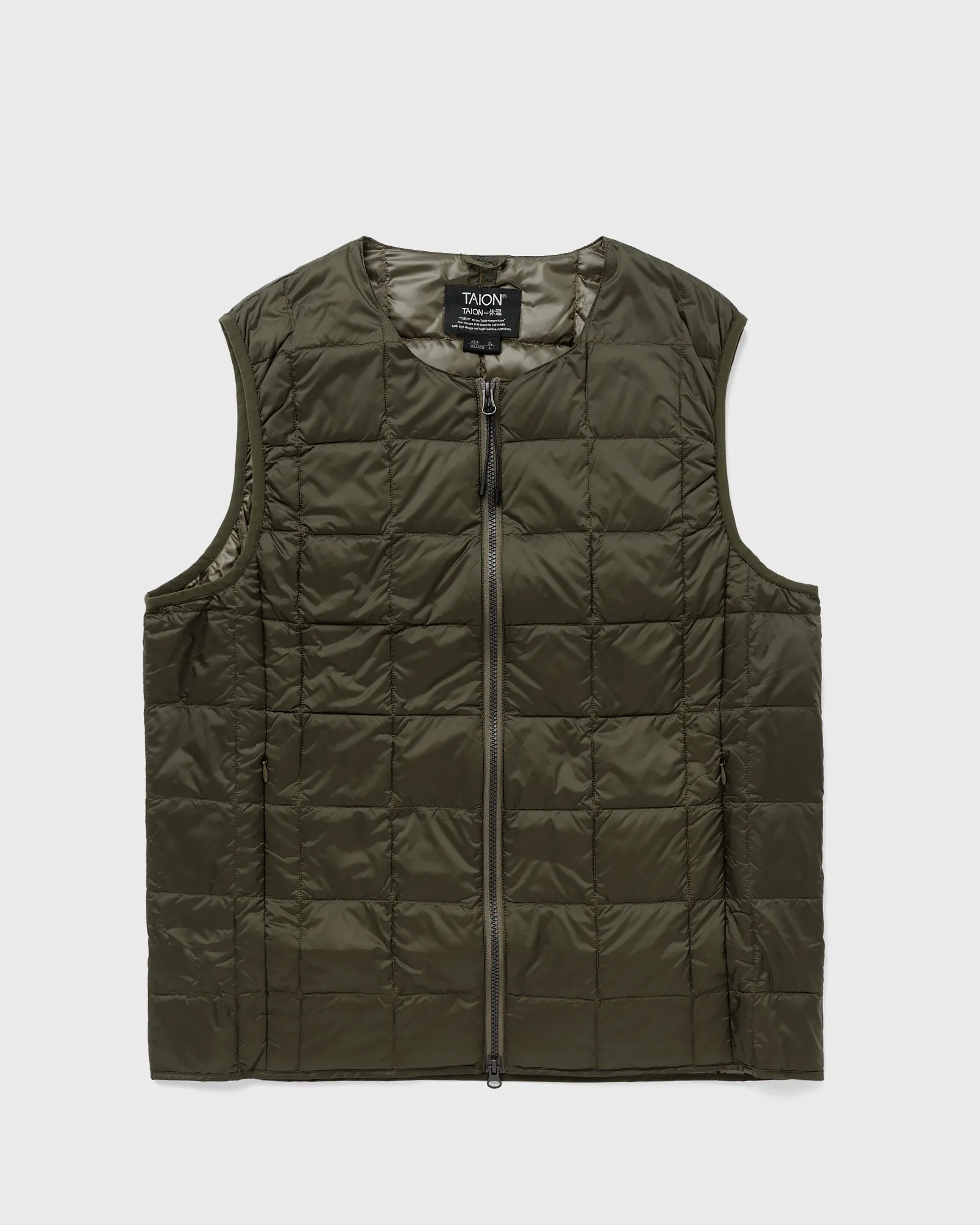 Taion CREW-NECK W-ZIP DOWN VEST