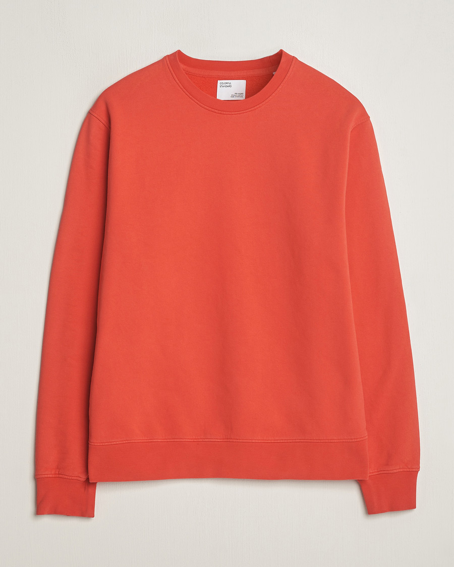 Colorful Standard Classic Organic Crew Neck Sweat Red Tangerine
