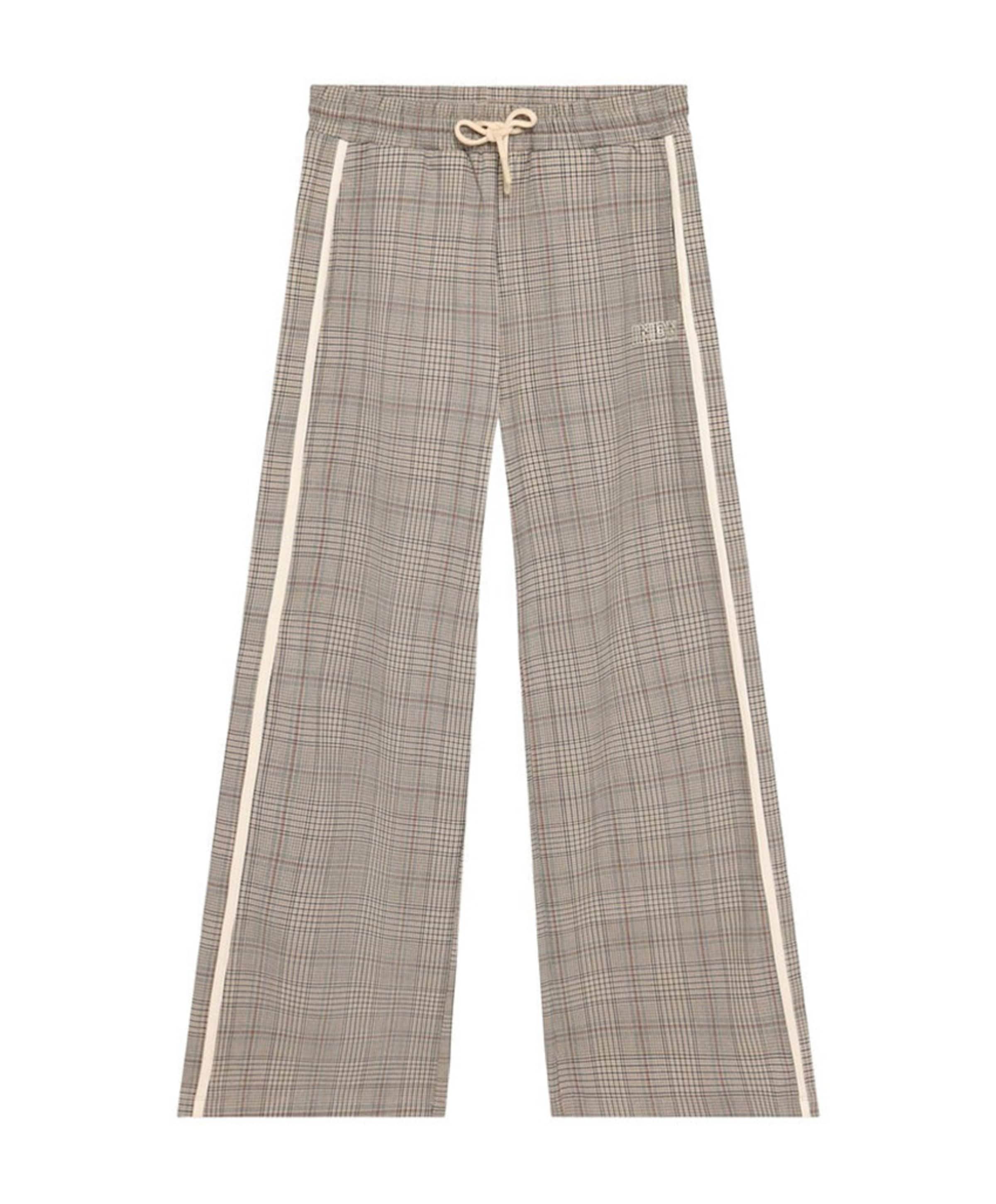Indian Blue Jeans Extra Wide Check meisjes broek bruin