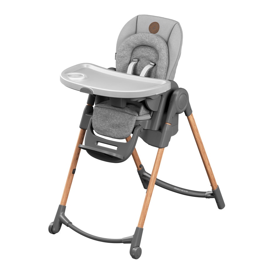 Minla Hochstuhl 0 - 14 Y   0 - 60 kg    Sechs unterschiedliche Sitzmöglichkeiten |    Wasserabweisendes Material |    Lösung ab der Geburt |    Compact folding design |