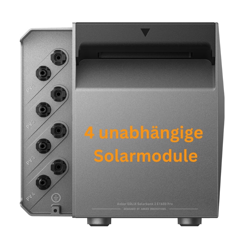 Balkonkraftwerk mit Speicher 1760W - inkl. Anker SOLIX Solarbank 2 Pro