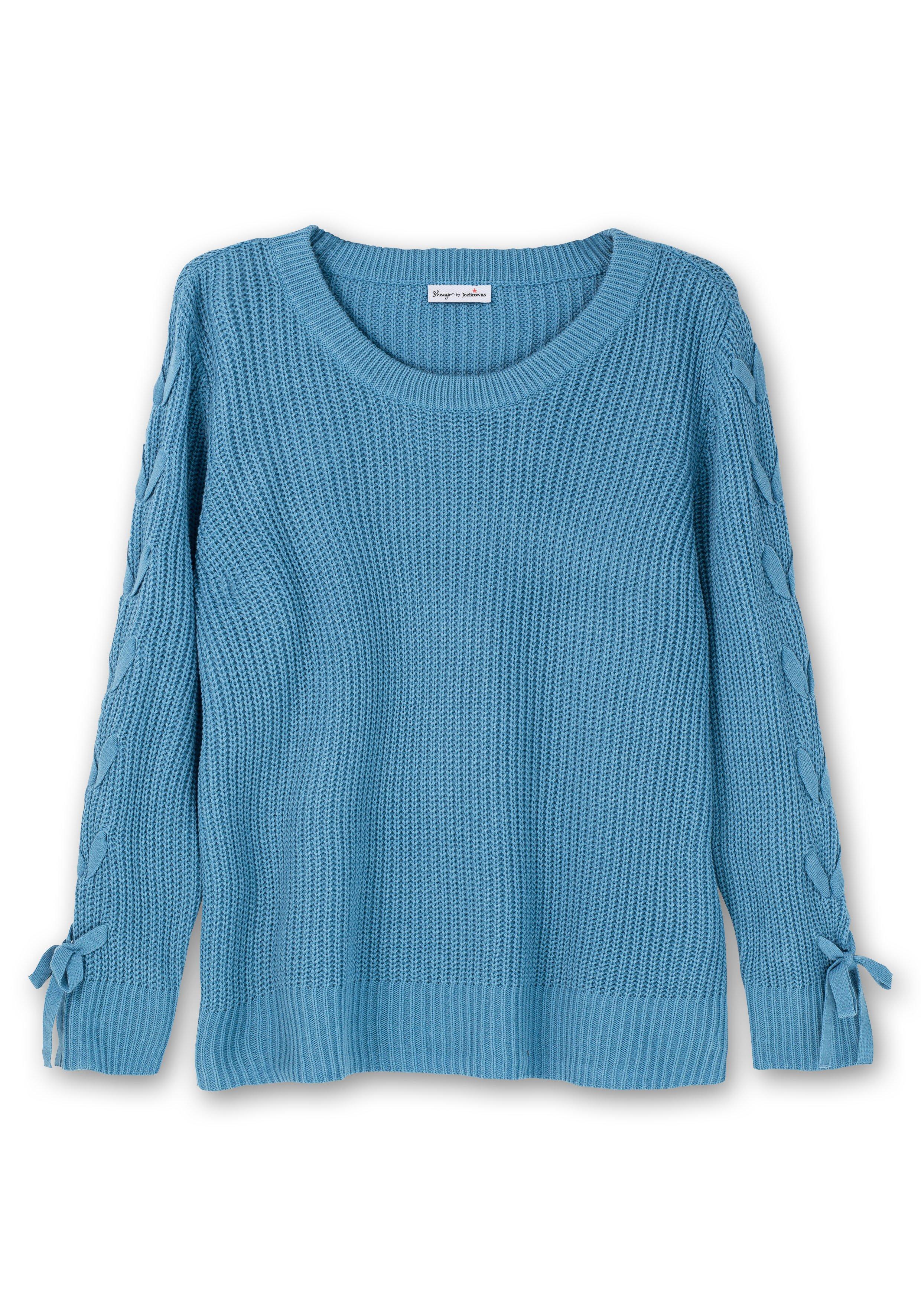 Pullover mit eingeflochtenen Bändern am Ärmel