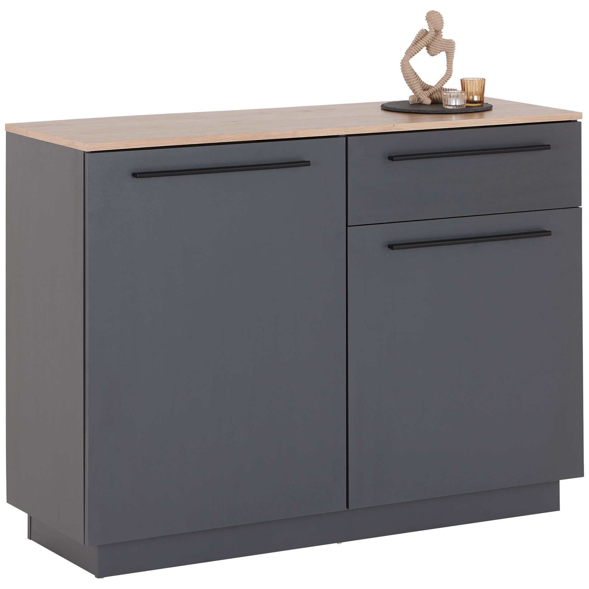 Sideboard - Artisan Eiche - anthrazit - 120 cm