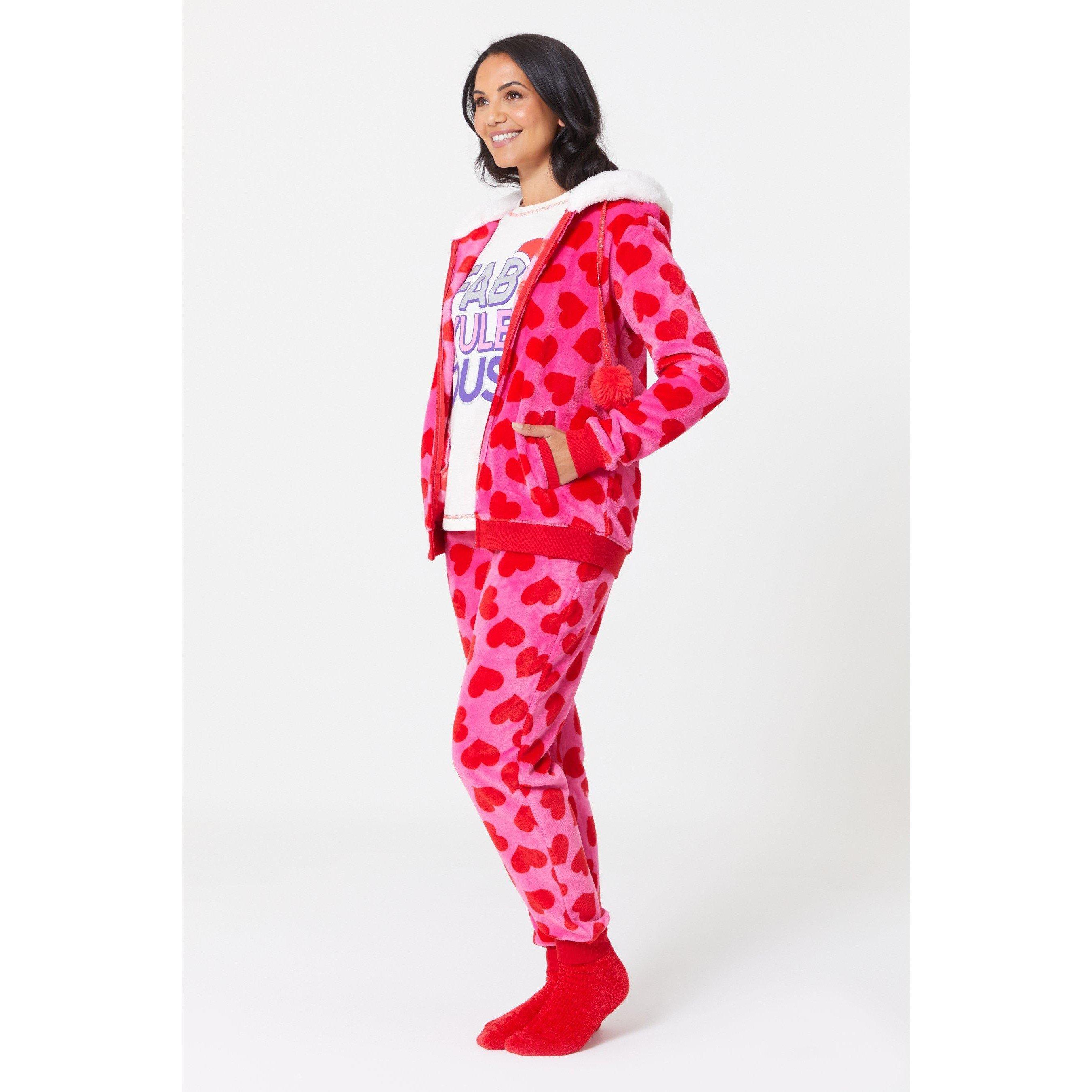 Be You Fabulous Fab yule ous Fleece Lounge Set with Socks