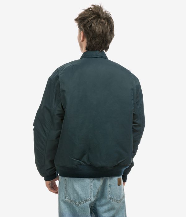 Carhartt WIP Olten Bomber Jacke (duck blue turmeric)